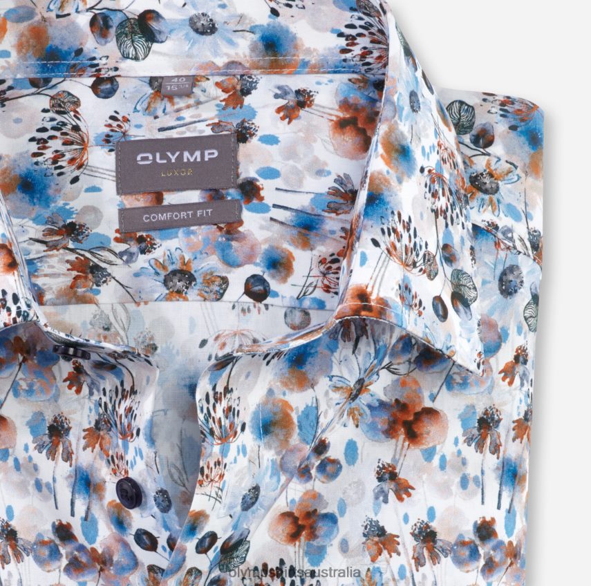 Clothing AU OLYMP Luxor Comfort Fit, Business Shirt, New Kent, Orange T8882J1491