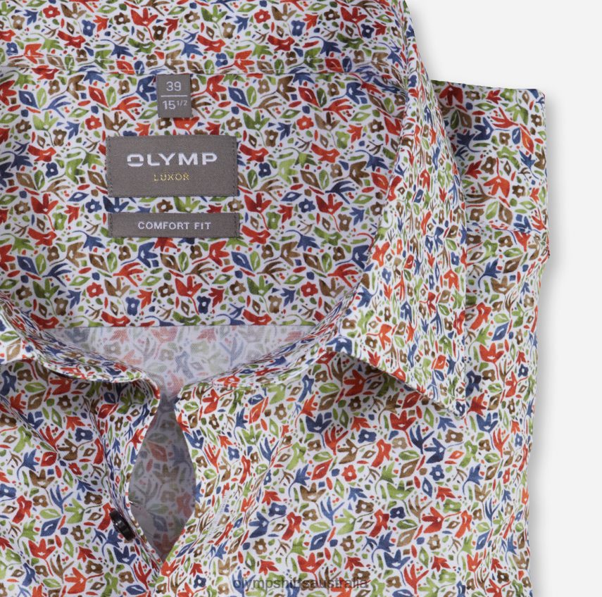 Clothing AU OLYMP Luxor Comfort Fit, Business Shirt, New Kent, Orange T8882J1692