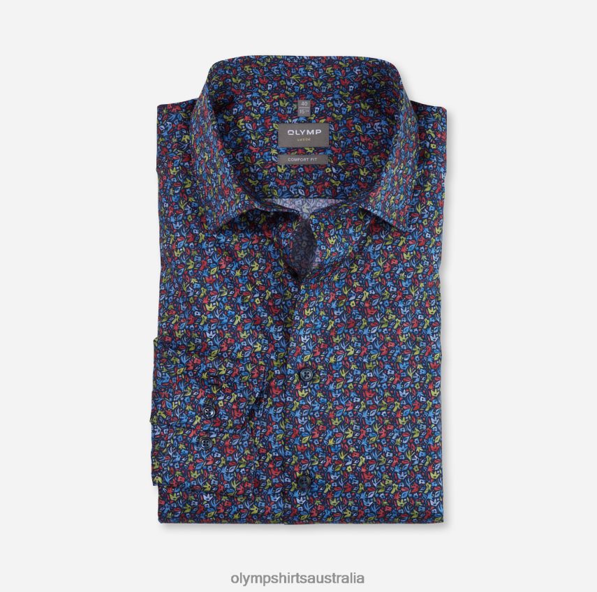 Clothing AU OLYMP Luxor Comfort Fit, Business Shirt, New Kent, Red T8882J1503