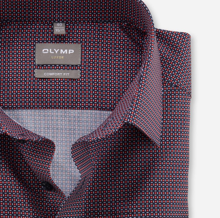 Clothing AU OLYMP Luxor Comfort Fit, Business Shirt, New Kent, Red T8882J1569