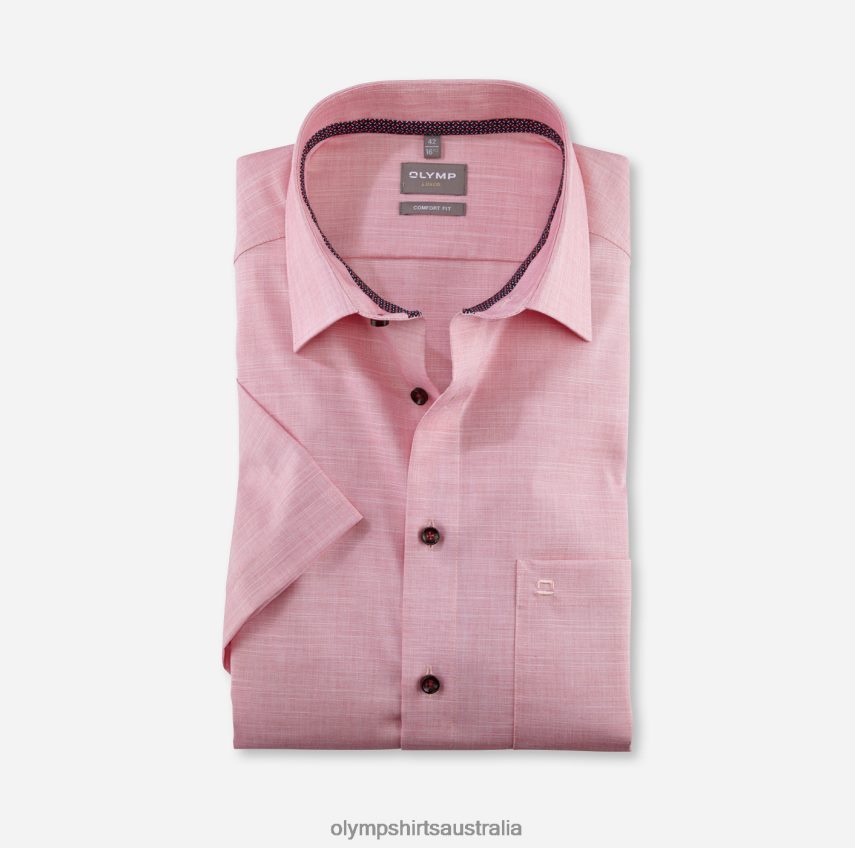 Clothing AU OLYMP Luxor Comfort Fit, Business Shirt, New Kent, Red T8882J1629