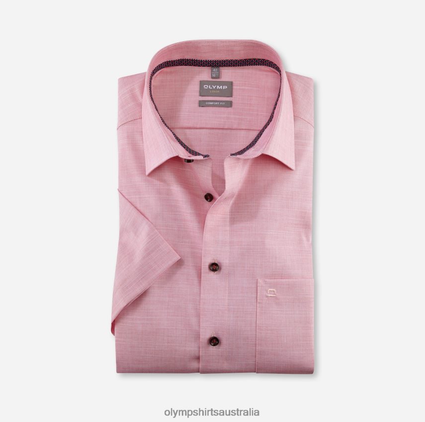 Clothing AU OLYMP Luxor Comfort Fit, Business Shirt, New Kent, Red T8882J1659