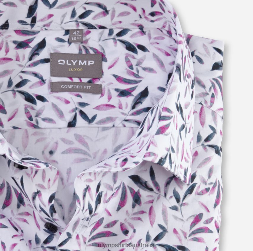 Clothing AU OLYMP Luxor Comfort Fit, Business Shirt, New Kent, Rose T8882J1549