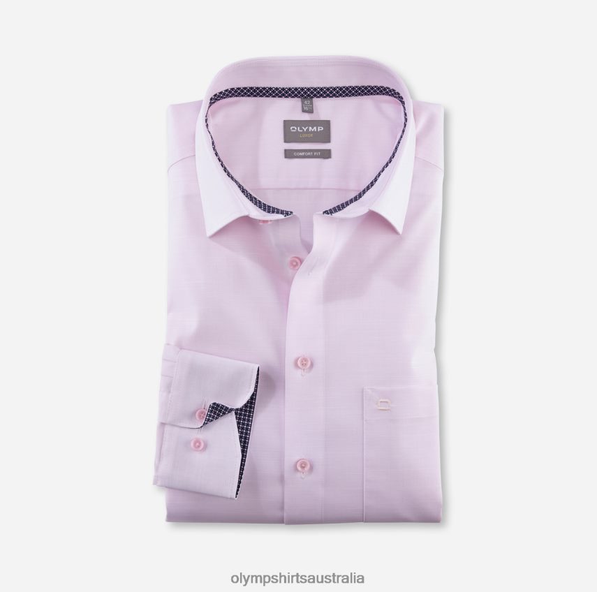 Clothing AU OLYMP Luxor Comfort Fit, Business Shirt, New Kent, Rose T8882J1648