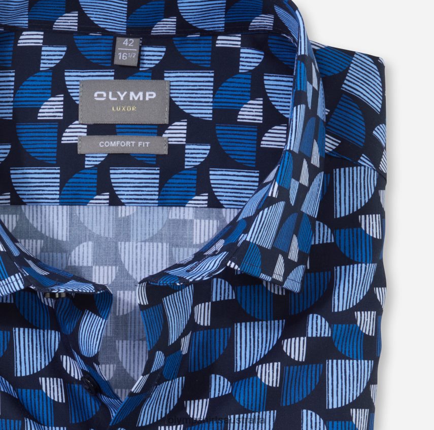 Clothing AU OLYMP Luxor Comfort Fit, Business Shirt, New Kent, Royal T8882J1522