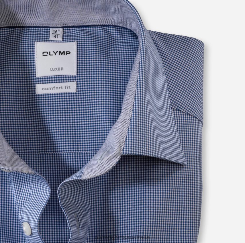 Clothing AU OLYMP Luxor Comfort Fit, Business Shirt, New Kent, Royal T8882J1545