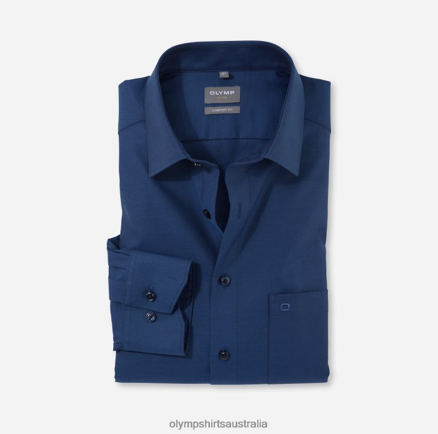 Clothing AU OLYMP Luxor Comfort Fit, Business Shirt, New Kent, Smoke Blue T8882J1579