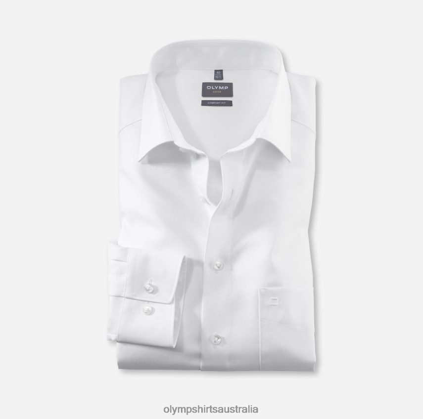 Clothing AU OLYMP Luxor Comfort Fit, Business Shirt, New Kent, White T8882J1577
