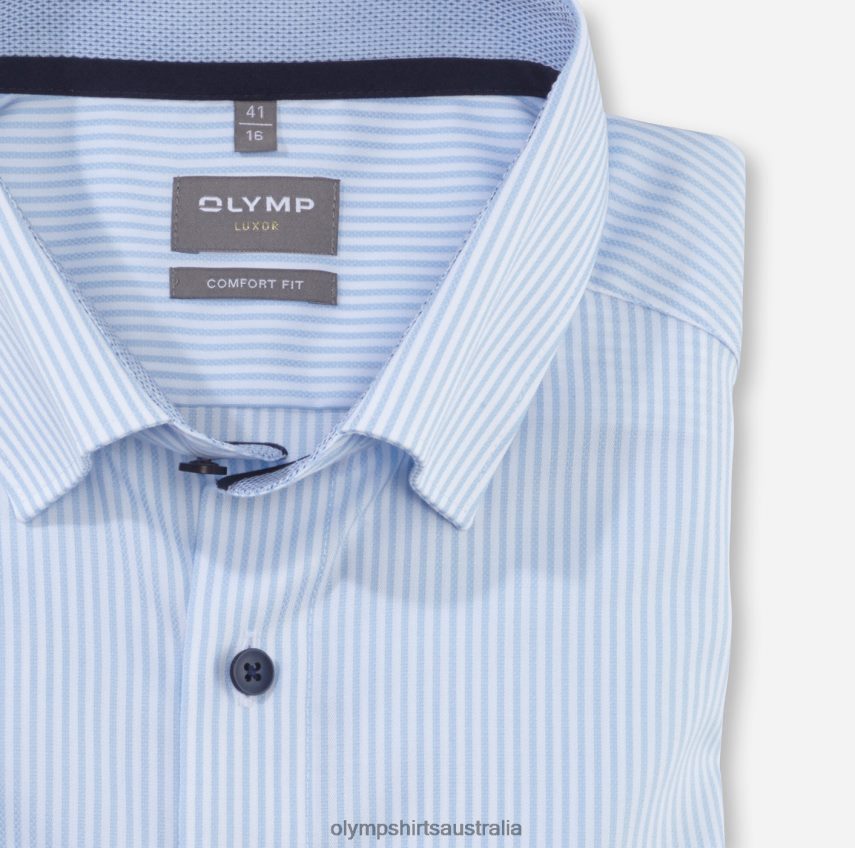 Clothing AU OLYMP Luxor Comfort Fit, Business Shirt, Under Button-Down, Bleu T8882J1477