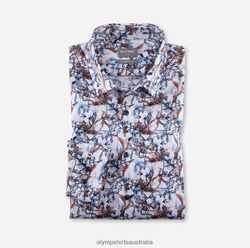 Clothing AU OLYMP Luxor Comfort Fit, Business Shirt, Under Button-Down, Mandarin T8882J1501