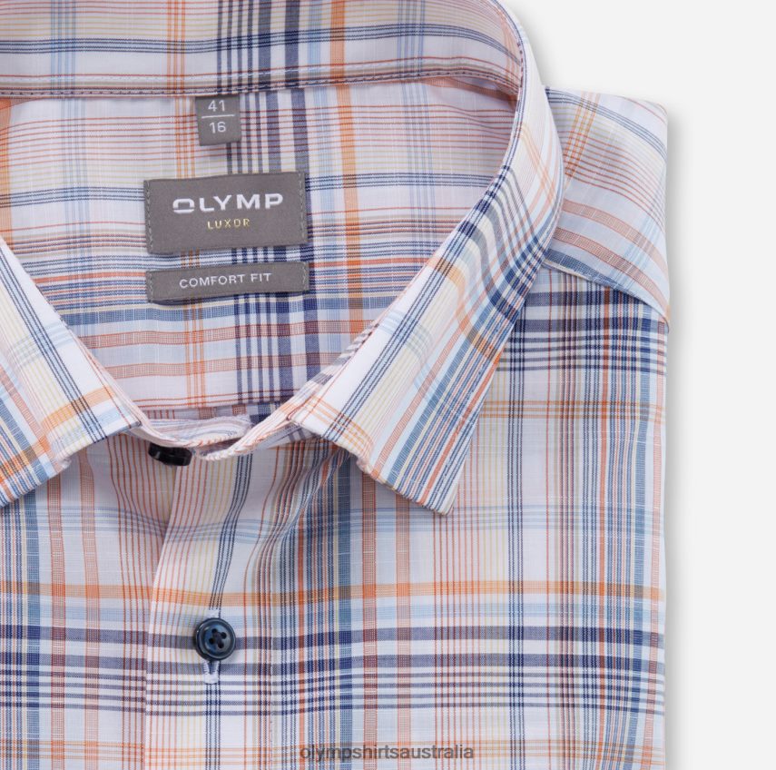 Clothing AU OLYMP Luxor Comfort Fit, Business Shirt, Under Button-Down, Mandarin T8882J1514