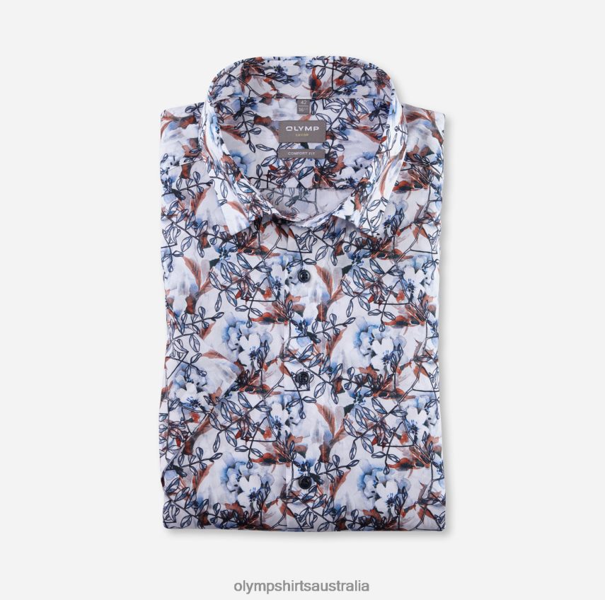 Clothing AU OLYMP Luxor Comfort Fit, Business Shirt, Under Button-Down, Mandarin T8882J1627