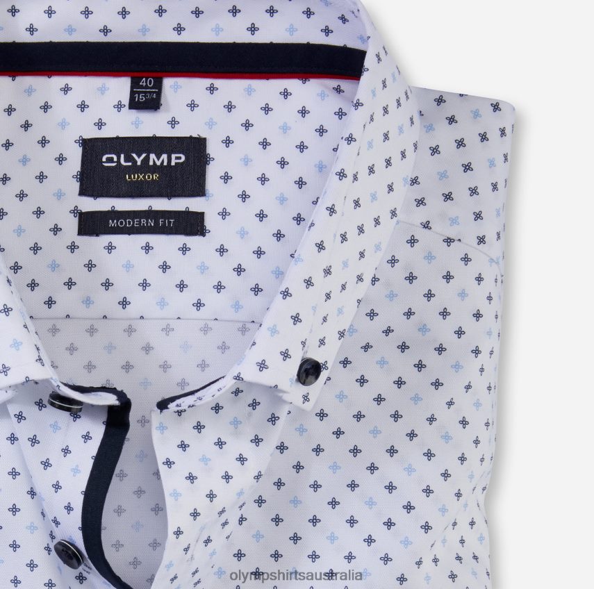 Clothing AU OLYMP Luxor Modern Fit, Business Shirt, Button-Down, Bleu T8882J1253