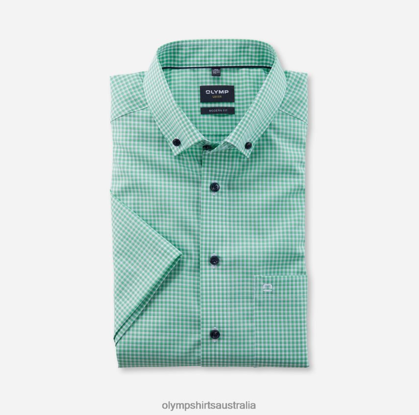 Clothing AU OLYMP Luxor Modern Fit, Business Shirt, Button-Down, Light Green T8882J1208