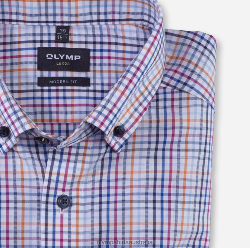 Clothing AU OLYMP Luxor Modern Fit, Business Shirt, Button-Down, Orange T8882J1213