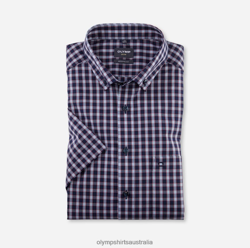 Clothing AU OLYMP Luxor Modern Fit, Business Shirt, Button-Down, Red T8882J1137