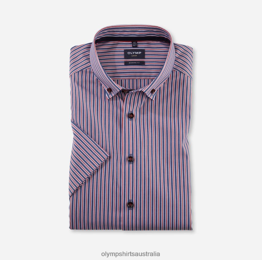 Clothing AU OLYMP Luxor Modern Fit, Business Shirt, Button-Down, Red T8882J1183