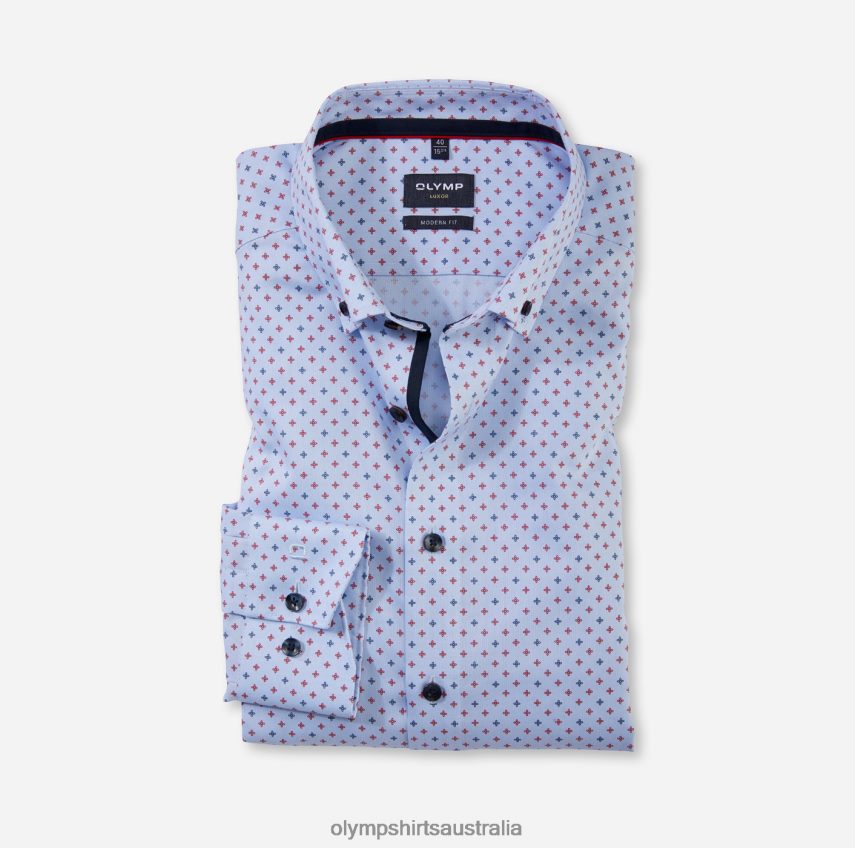 Clothing AU OLYMP Luxor Modern Fit, Business Shirt, Button-Down, Red T8882J1278