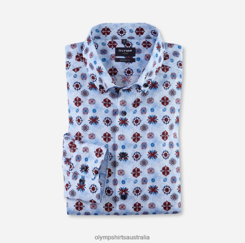 Clothing AU OLYMP Luxor Modern Fit, Business Shirt, Button-Down, Red T8882J924