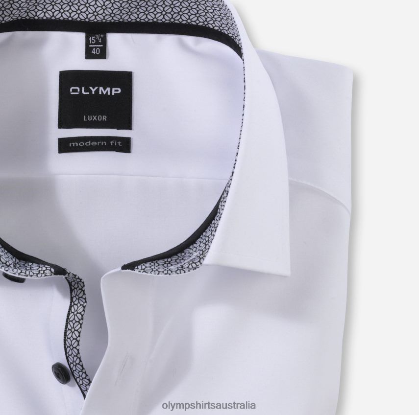 Clothing AU OLYMP Luxor Modern Fit, Business Shirt, Global Kent, Anthracite T8882J1083