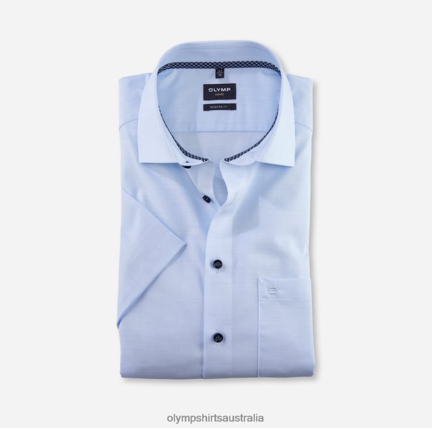 Clothing AU OLYMP Luxor Modern Fit, Business Shirt, Global Kent, Bleu T8882J1207