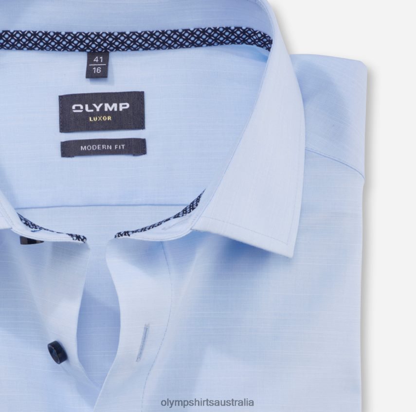 Clothing AU OLYMP Luxor Modern Fit, Business Shirt, Global Kent, Bleu T8882J1267