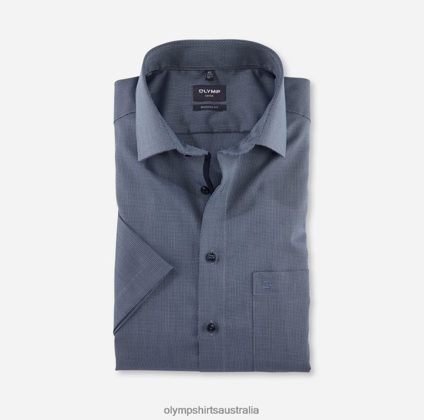 Clothing AU OLYMP Luxor Modern Fit, Business Shirt, Global Kent, Bleu T8882J945