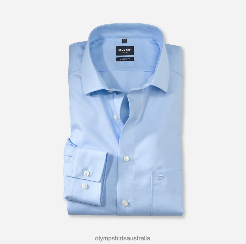 Clothing AU OLYMP Luxor Modern Fit, Business Shirt, Global Kent, Light Blue T8882J1002