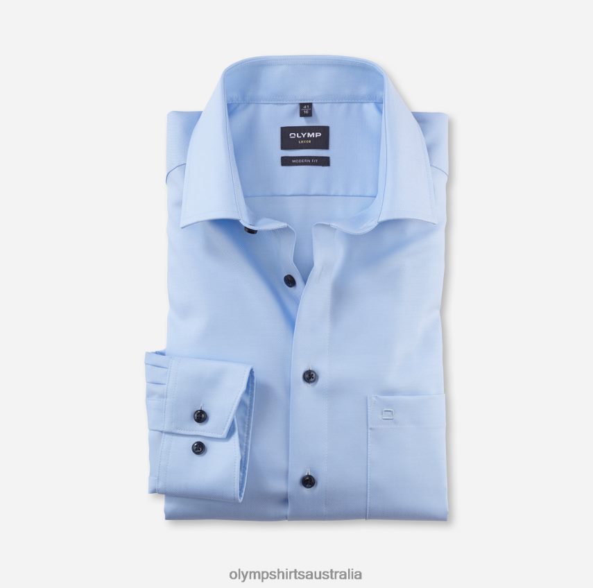 Clothing AU OLYMP Luxor Modern Fit, Business Shirt, Global Kent, Light Blue T8882J958