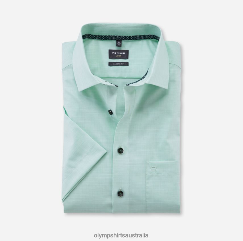 Clothing AU OLYMP Luxor Modern Fit, Business Shirt, Global Kent, Light Green T8882J1201