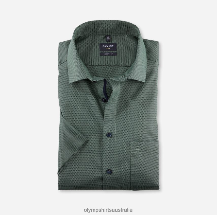 Clothing AU OLYMP Luxor Modern Fit, Business Shirt, Global Kent, Light Green T8882J1248