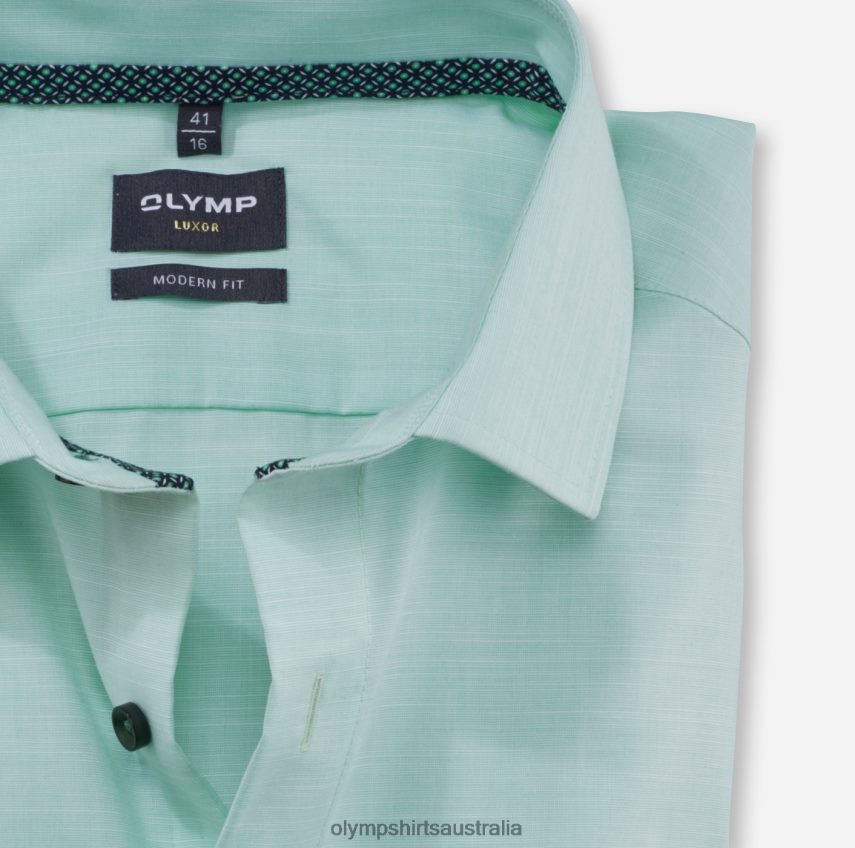 Clothing AU OLYMP Luxor Modern Fit, Business Shirt, Global Kent, Light Green T8882J1306