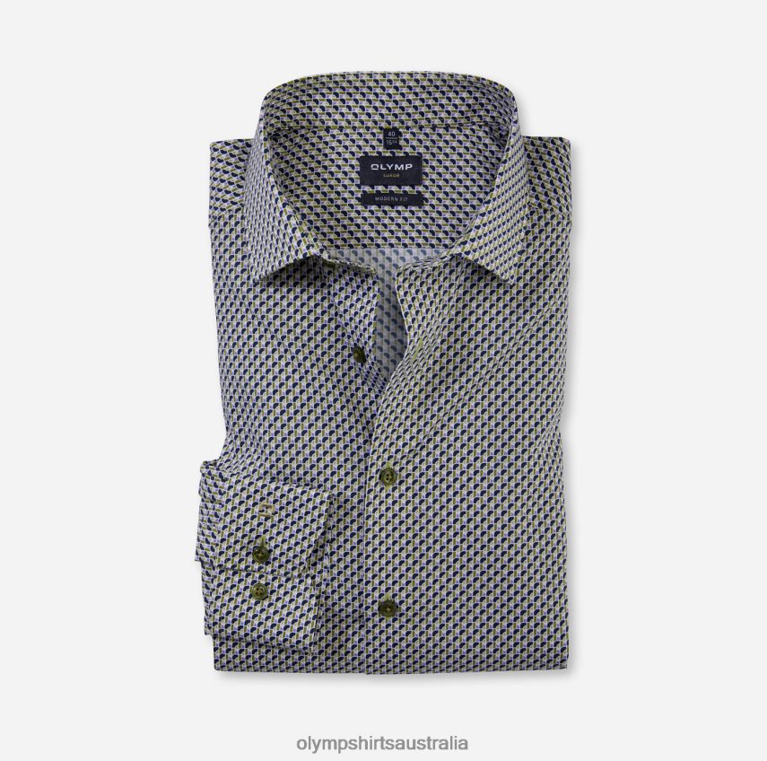 Clothing AU OLYMP Luxor Modern Fit, Business Shirt, Global Kent, Lime T8882J1062