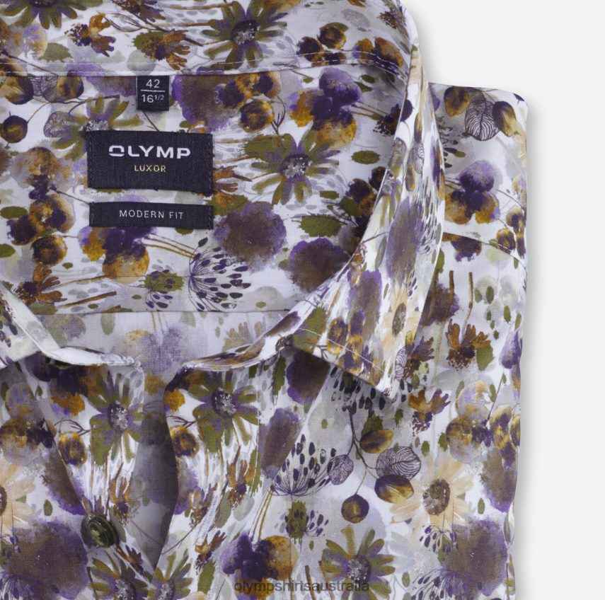 Clothing AU OLYMP Luxor Modern Fit, Business Shirt, Global Kent, Lime T8882J1154