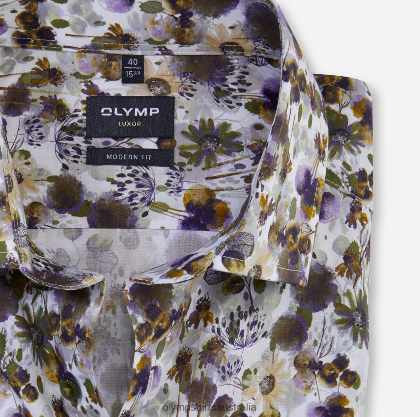 Clothing AU OLYMP Luxor Modern Fit, Business Shirt, Global Kent, Lime T8882J931