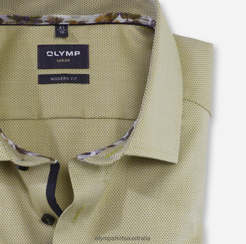 Clothing AU OLYMP Luxor Modern Fit, Business Shirt, Global Kent, Lime T8882J990
