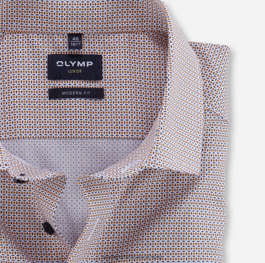 Clothing AU OLYMP Luxor Modern Fit, Business Shirt, Global Kent, Mandarin T8882J1131