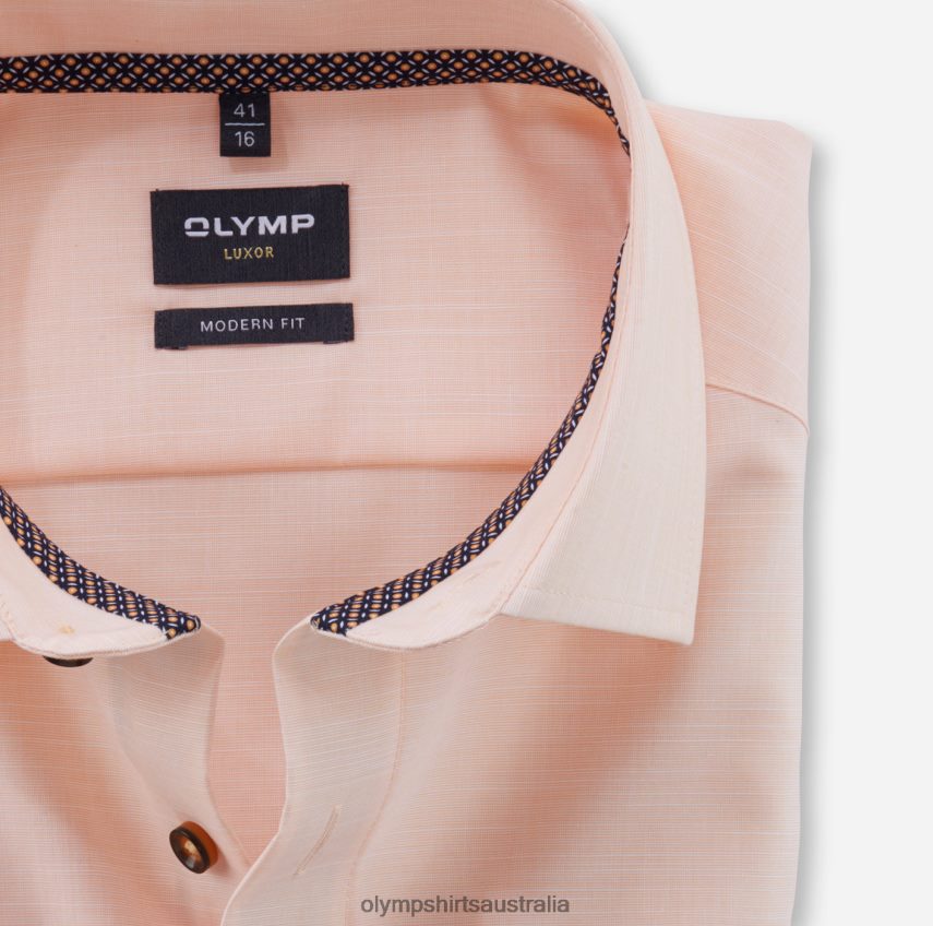 Clothing AU OLYMP Luxor Modern Fit, Business Shirt, Global Kent, Mandarin T8882J1279