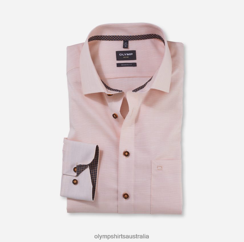 Clothing AU OLYMP Luxor Modern Fit, Business Shirt, Global Kent, Mandarin T8882J1313