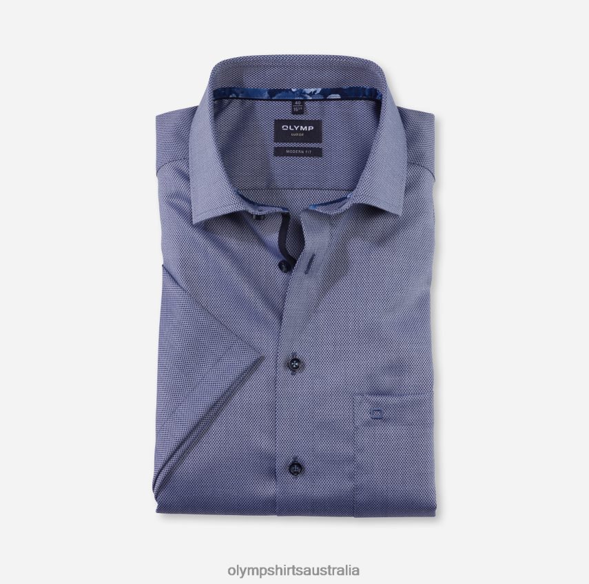 Clothing AU OLYMP Luxor Modern Fit, Business Shirt, Global Kent, Marine T8882J1132
