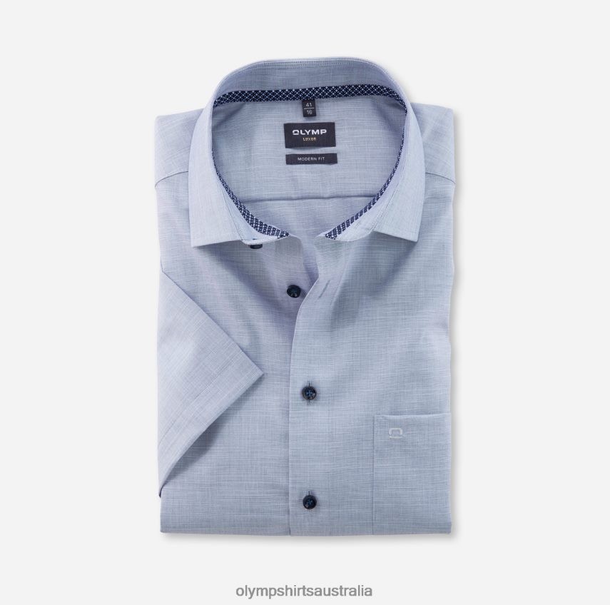 Clothing AU OLYMP Luxor Modern Fit, Business Shirt, Global Kent, Marine T8882J1240