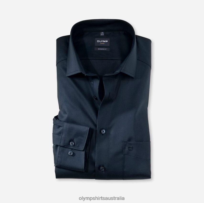 Clothing AU OLYMP Luxor Modern Fit, Business Shirt, Global Kent, Midnight Blue T8882J1033