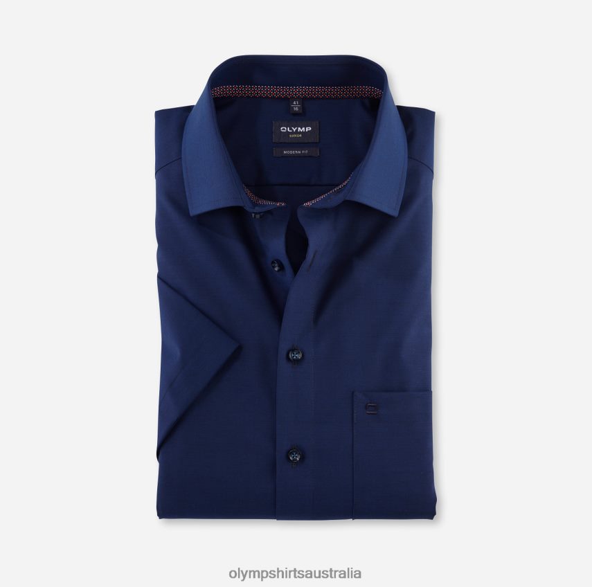 Clothing AU OLYMP Luxor Modern Fit, Business Shirt, Global Kent, Midnight Blue T8882J1226