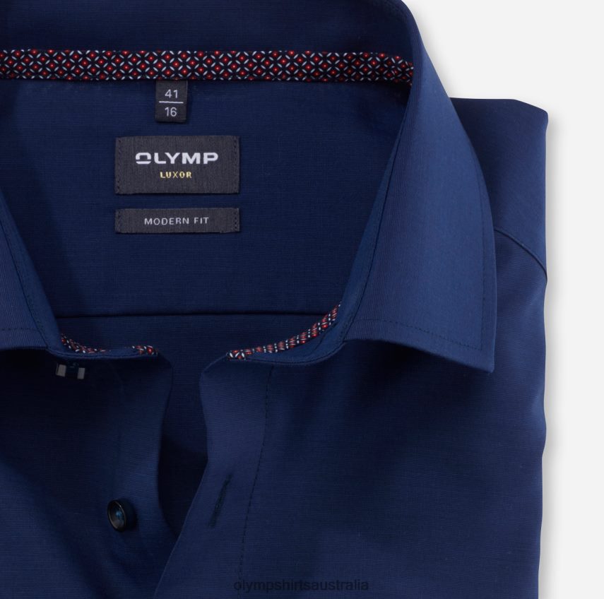 Clothing AU OLYMP Luxor Modern Fit, Business Shirt, Global Kent, Midnight Blue T8882J1328