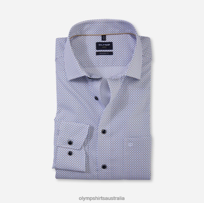 Clothing AU OLYMP Luxor Modern Fit, Business Shirt, Global Kent, Natural T8882J1212