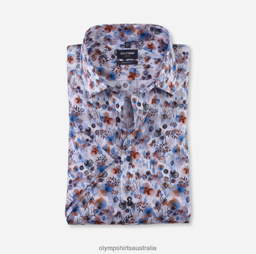 Clothing AU OLYMP Luxor Modern Fit, Business Shirt, Global Kent, Orange T8882J1159