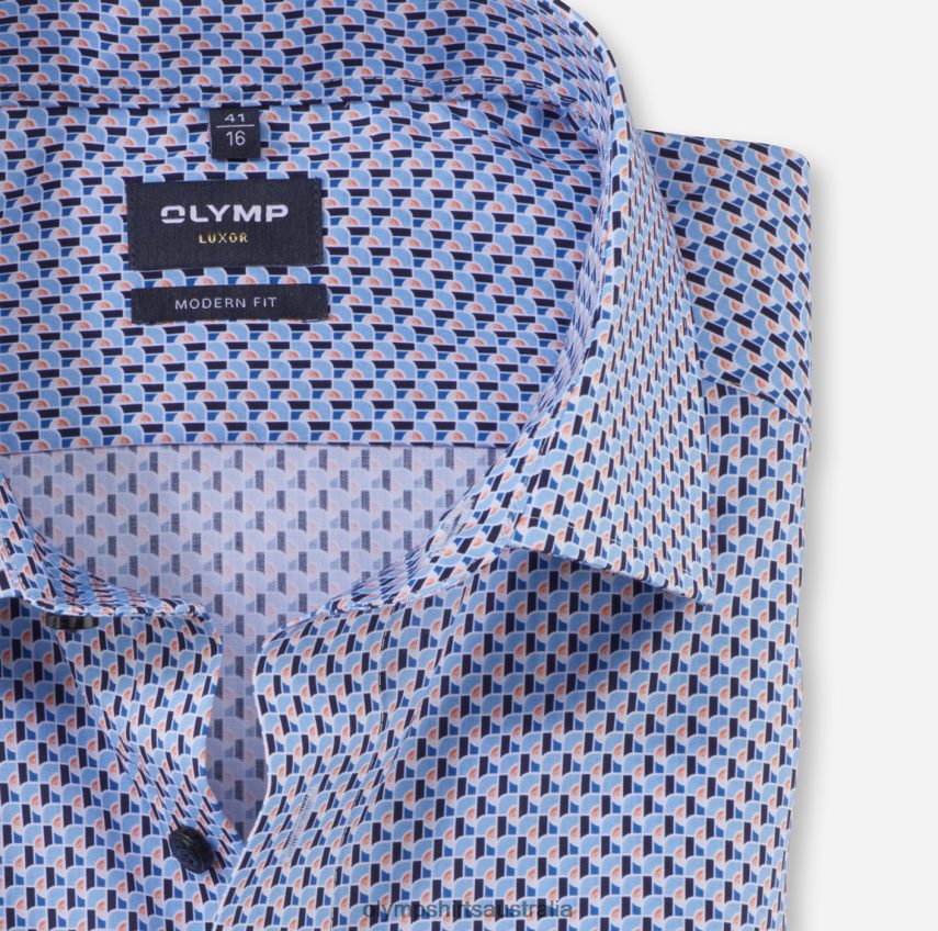 Clothing AU OLYMP Luxor Modern Fit, Business Shirt, Global Kent, Orange T8882J1219