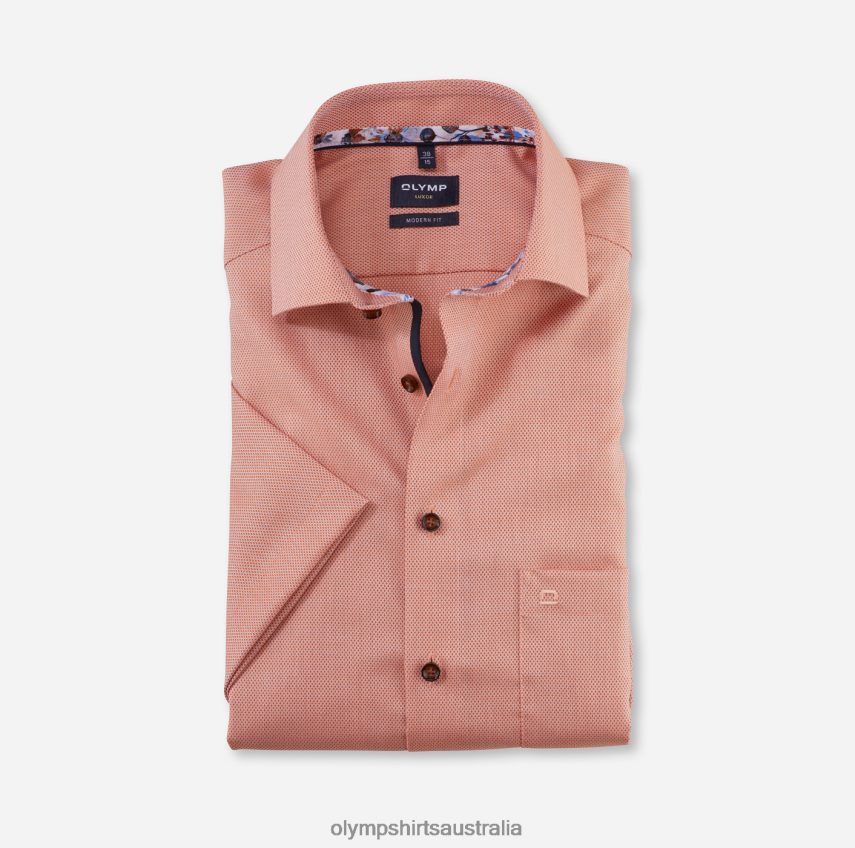 Clothing AU OLYMP Luxor Modern Fit, Business Shirt, Global Kent, Orange T8882J952
