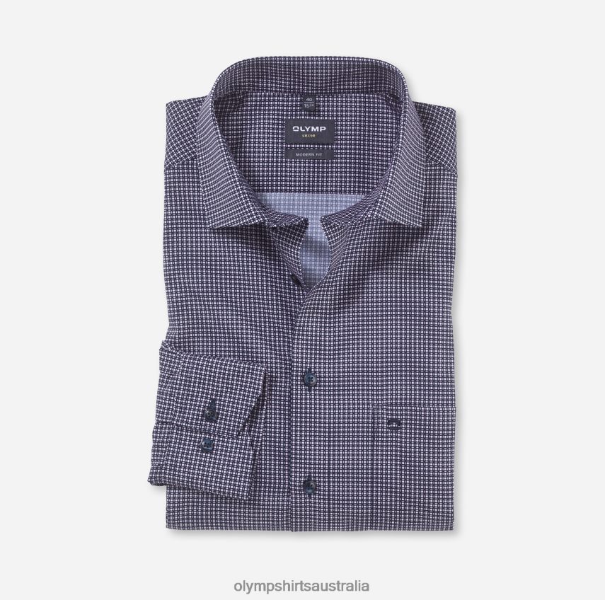 Clothing AU OLYMP Luxor Modern Fit, Business Shirt, Global Kent, Rose T8882J1105