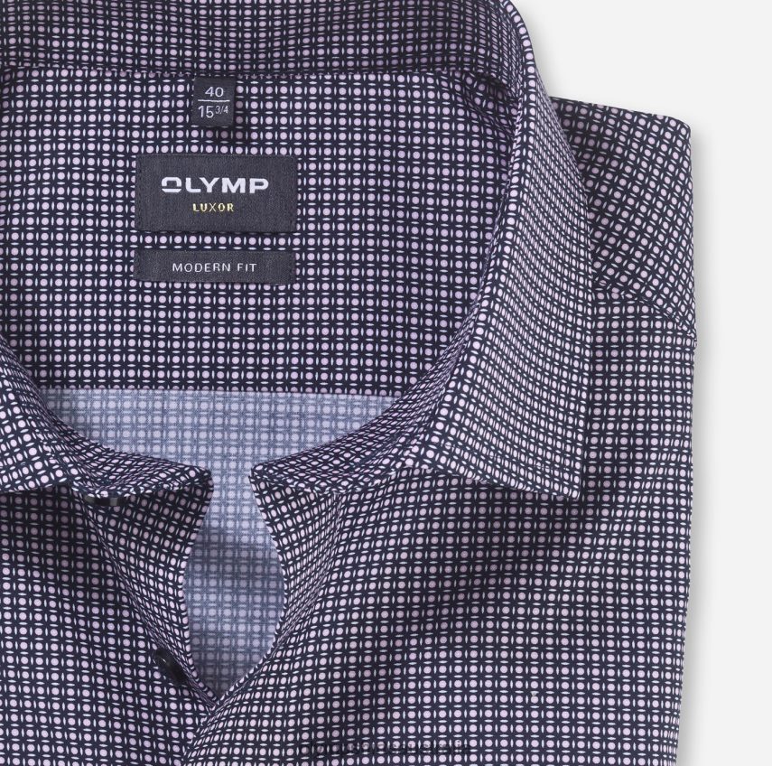 Clothing AU OLYMP Luxor Modern Fit, Business Shirt, Global Kent, Rose T8882J1105